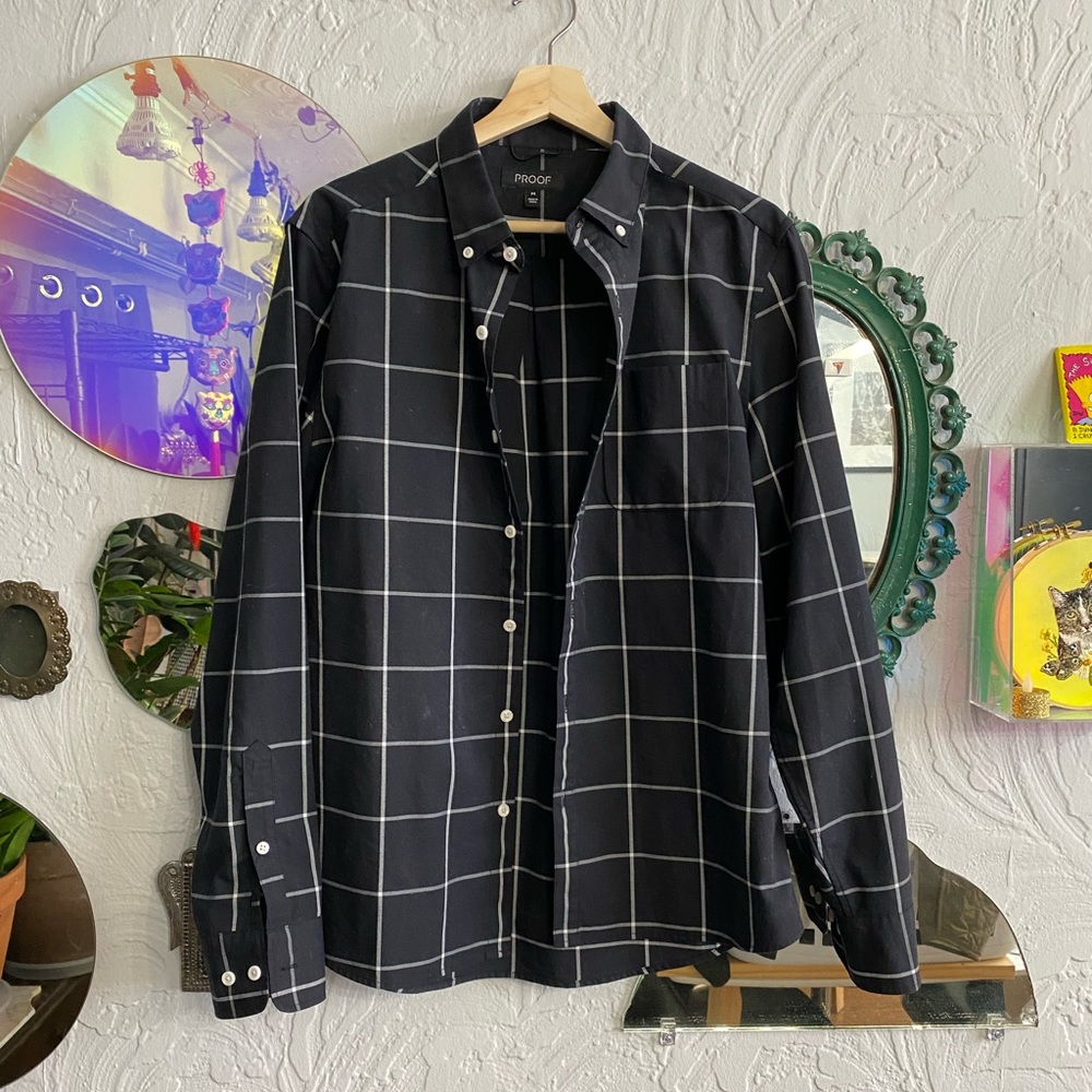 Huckberry Proof windowpane button down